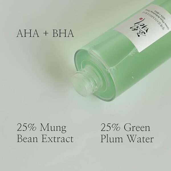 Green Plum Refreshing Toner: AHA +BHA 150ML - Image 3