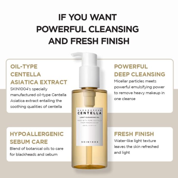 Madagascar Centella Light Cleansing Oil 200ML - Image 6