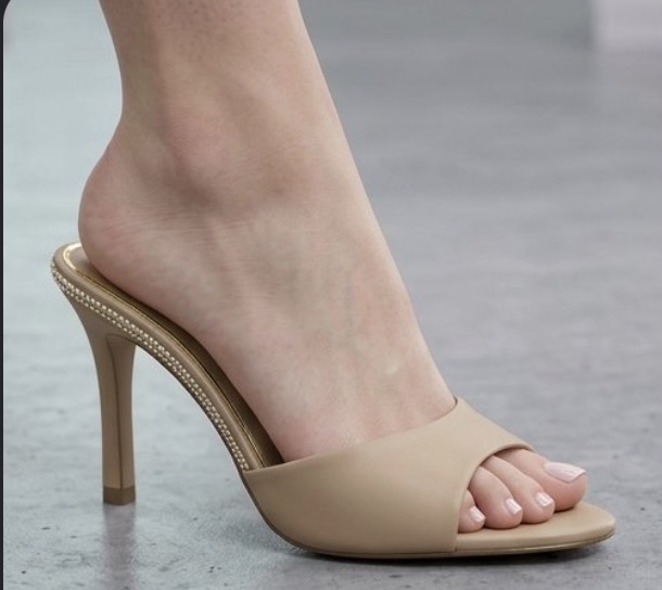 Rhinestone-Trimmed Open-Toe Stiletto Sandals - Image 5