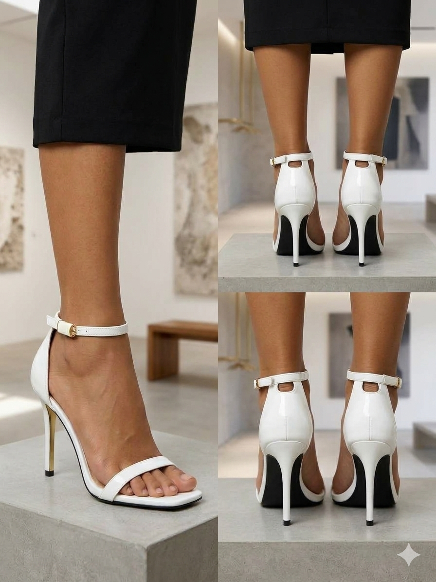 Open Round-Toe Platform Sandals High Stiletto Heel Platform Sandals - Image 2