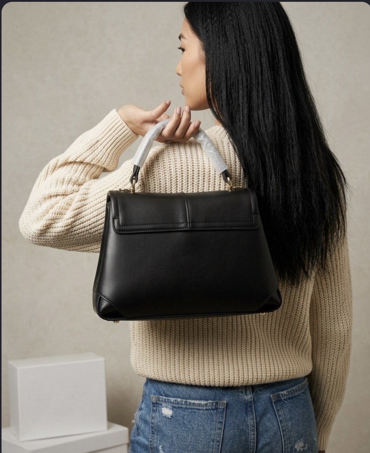 The Herper Mini Satchel Bag by Versse - Image 6