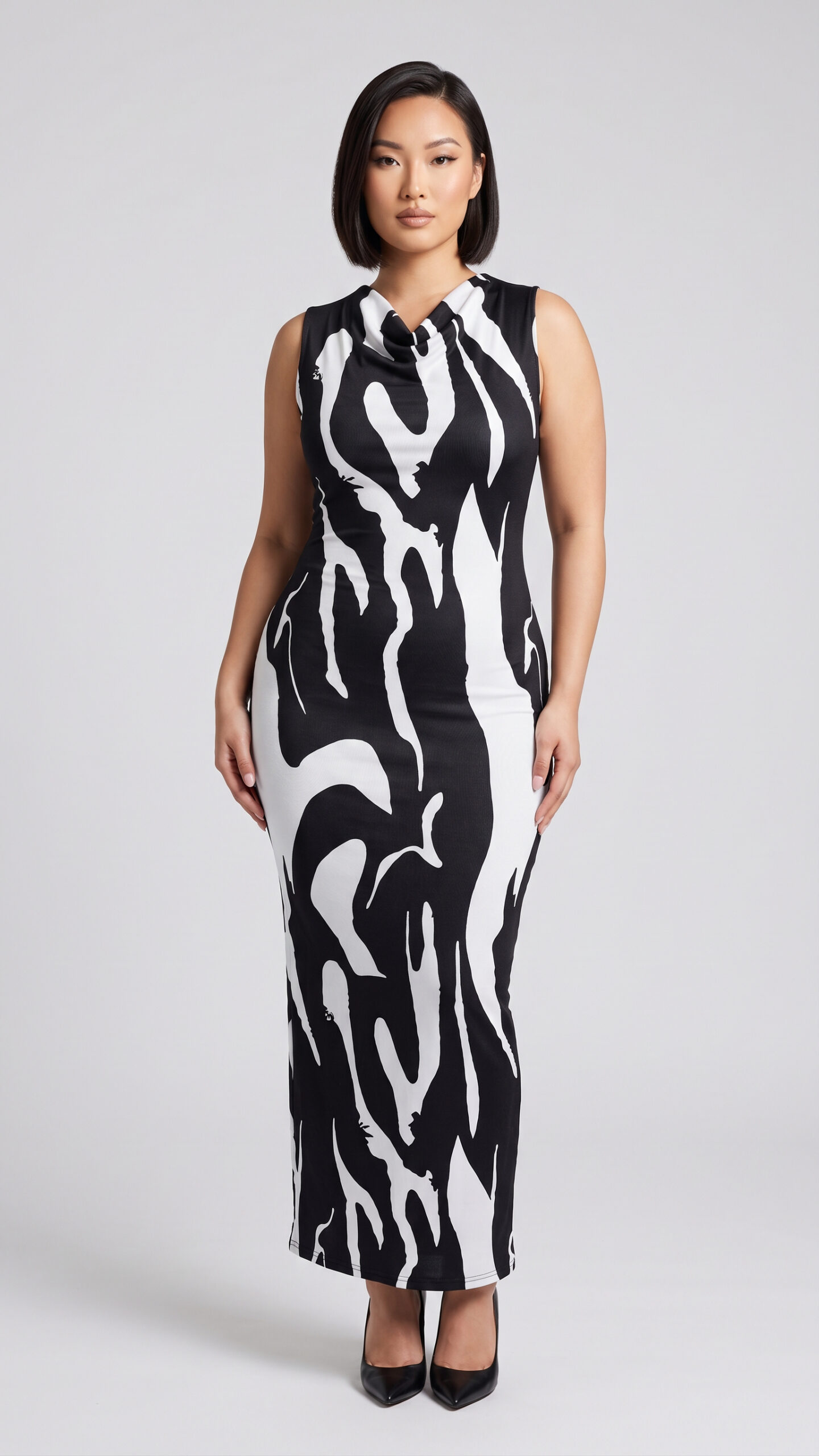 Flame Cowl-Neck Maxi Dress - Image 10