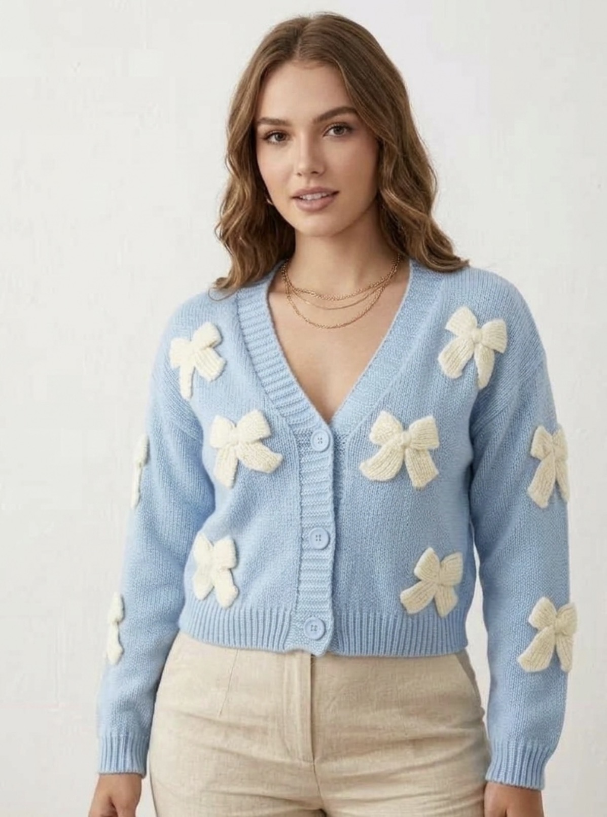 The Coquette Bow Knit Cardigan - Image 5