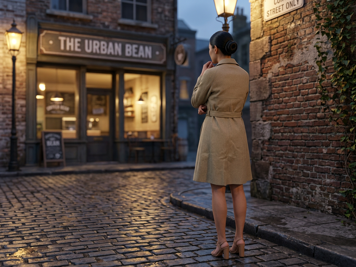 The Aurelia Wool-Blend Belted Trench Coat - Image 4