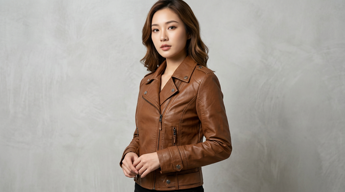 The Sienna Classic Leather Moto Jacket