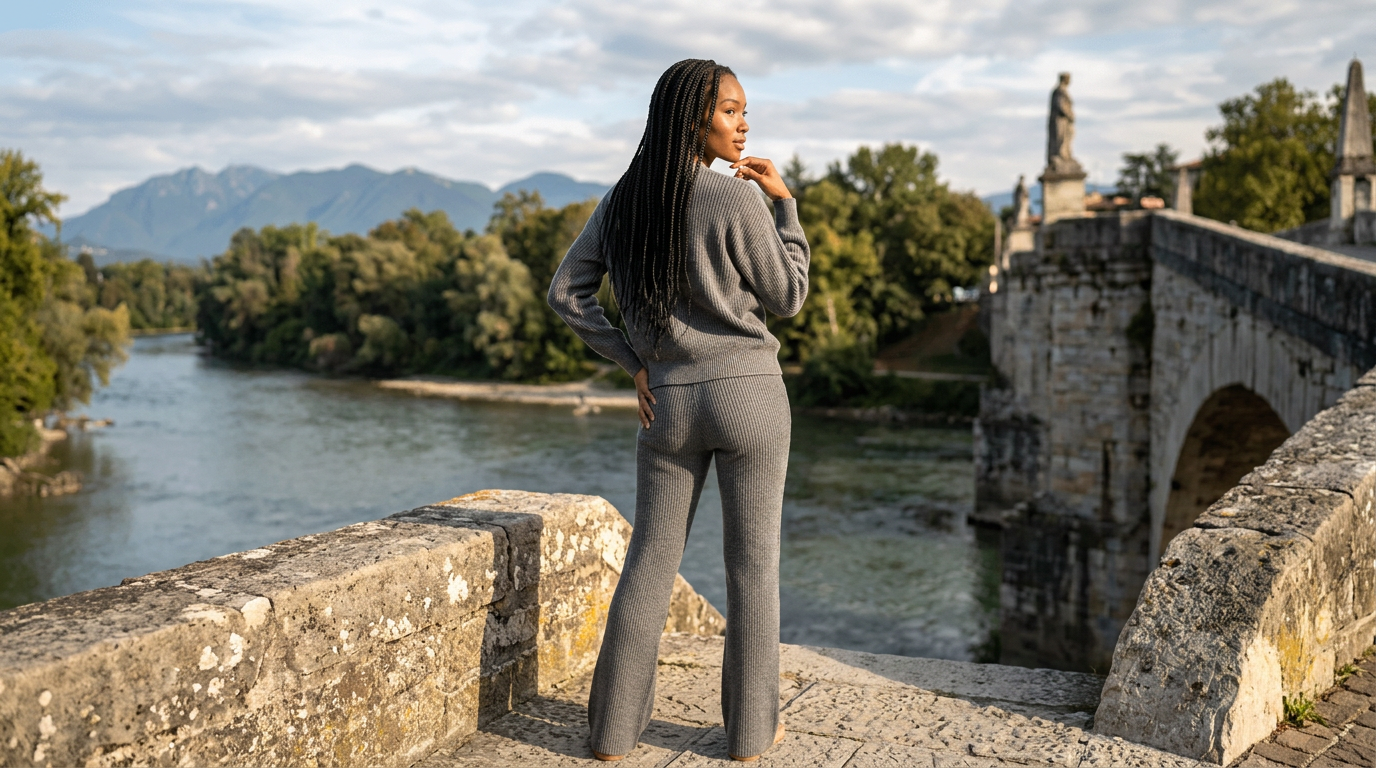The Laurel Ribbed Cardigan & Wide-Leg Trouser Set - Image 5