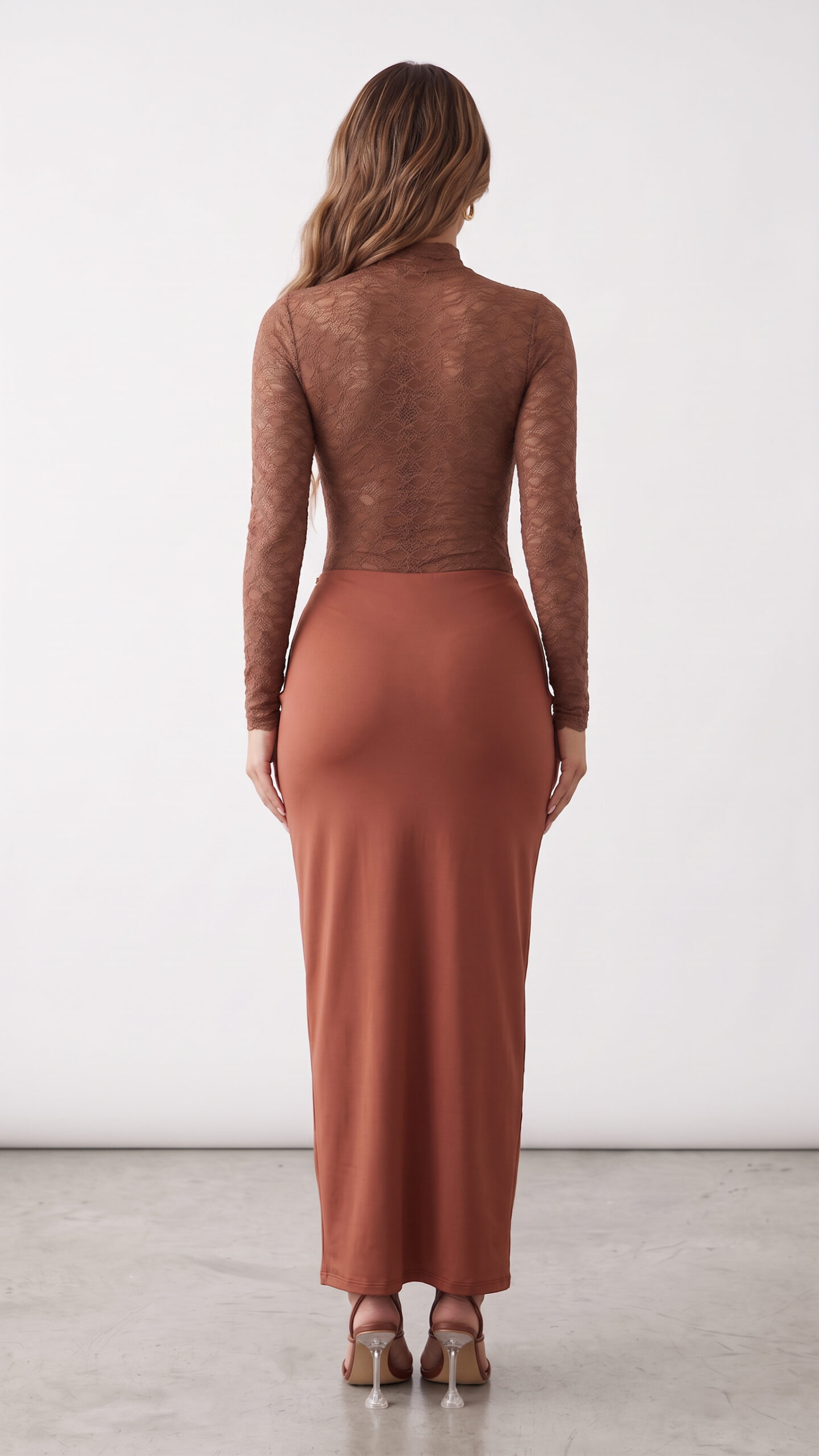 2 Piece Darcila Lace & Ruched O-Ring Maxi Set - Image 6